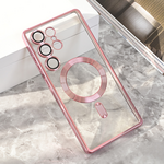 Maska / futrola Magsafe Lux za Samsung S938 Galaxy S25 Ultra roze.