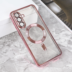 Maska / futrola Magsafe Lux za Samsung A566 Galaxy A56 5G roze.