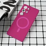 Maska / futrola Magsafe Pure color za Samsung S938 Galaxy S25 Ultra tamno pink.
