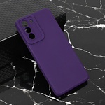Silikonska maska / futrola Teracell Giulietta za Samsung G991 Galaxy S21 mat tamno ljubicasta.