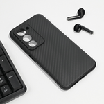 Maska / futrola Carbon fiber za Xiaomi Redmi 15 4G EU 171mm crna.