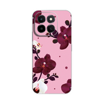 Silikonska maska / futrola print ultra tanka za Huawei Honor X6c Pink Orchid.