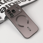 Maska / futrola Magsafe Chrome za iPhone 17 Pro siva.