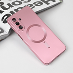 Maska / futrola Magsafe Chrome za Samsung A175 Galaxy A17 roze.