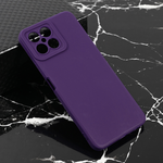 Silikonska maska / futrola Teracell Giulietta za Huawei Honor X8 mat tamno ljubicasta.