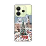 Silikonska maska / futrola print ultra tanka za Xiaomi Redmi Note 14 4G (SRB) Christmas Town.
