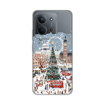Silikonska maska / futrola print ultra tanka za Xiaomi Redmi 15C 4G Christmas Town.