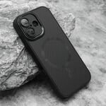 Maska / futrola CARBON MagSafe za iphone 16 (6.1) crna (small camera) (MS).