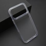 Maska / futrola COLOR frame za iPhone 17 Pro Max (6.9) srebrna (providna) (MS).