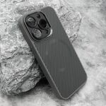 Maska / futrola CARBON MagSafe za iPhone 15 Pro (6.1) siva (small camera) (MS).