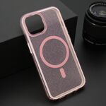 Maska / futrola CRYSTAL MagSafe za iPhone 13 (6.1) roze (MS).