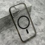 Maska / futrola COLOR RING MagSafe za iPhone 17 crna (MS).