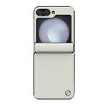 Maska / futrola Nillkin Cam Shield Leather Case za Samsung F741B/F761B Galaxy Z Flip 6 5G/Z Flip 7 FE 5G bela (MS).