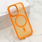 Maska / futrola SILKY MagSafe II za iPhone 17 narandzasta (MS).