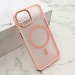 Maska / futrola SILKY MAGSAFE II za iPhone 13 (6.1) roze (MS).