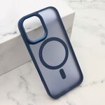 Maska / futrola SILKY MagSafe II za iPhone 17 plava (MS).