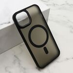 Maska / futrola SILKY MAGSAFE II za iPhone 14 (6.1) crna (MS).