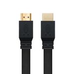 HDMI kabl na HDMI 1.5m flet crni (MS).