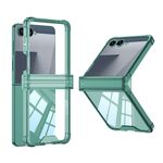 Maska / futrola providna COLOR LINE za Samsung F751B Galaxy Z Flip 7 5G zelena (GKK case) (MS).