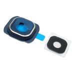 Staklo kamere za Samsung G920 Galaxy S6 sa frejmom blue (MS).