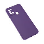 Silikonska maska / futrola Teracell Giulietta za Samsung A217F Galaxy A21s mat tamno ljubicasta.