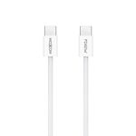 USB data kabl MOXOM MX-CB369 pleteni Fast 60W 3A Type-C na Type-C 1m beli (MS).
