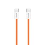 USB data kabl MOXOM MX-CB369 pleteni Fast 60W 3A Type-C na Type-C 1m narandzasti (MS).