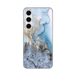 Silikonska maska / futrola print za Samsung S921B Galaxy S24 Blue Gold Marble.