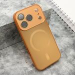 Maska / futrola COLOR METAL Magsafe za iPhone 17 Pro narandzasta (MS).