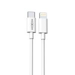 USB data kabl Moxom MX-CB127 Type C na Lightning PD 30W 20cm beli (MS).