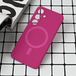 Maska / futrola Magsafe Pure color za Samsung S931 Galaxy S25 tamno pink.