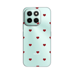 Silikonska maska / futrola print za Huawei Honor X6c Red Hearts.
