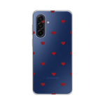 Silikonska maska / futrola print za Samsung A175 Galaxy A17 Red Hearts.
