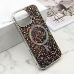 Maska / futrola GLAM GLOW MagSafe za iPhone 16 Pro Max (6.9) crna (MS).