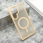 Maska / futrola SILKY MAGSAFE mat za Samsung Galaxy S23 Ultra roze (MS).