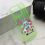 Maska / futrola print PARTY za iPhone 15 Pro (6.1) zelena LBB004 (MS).