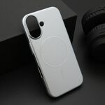 Maska / futrola PURE mat MagSafe za iPhone 17 srebrna (MS).