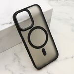 Maska / futrola SILKY MagSafe II za iPhone 17 crna (MS).