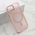 Maska / futrola SILKY MAGSAFE II za Iphone 12/12 Pro (6.1) roze (MS).