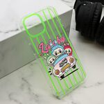 Maska / futrola print PARTY za iPhone 15 zelena LBB004 (MS).