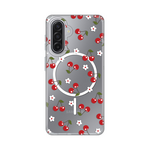 Maska / futrola print Magsafe za Samsung A175 Galaxy A17 Cute Cherries.