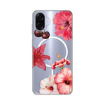 Maska / futrola print Magsafe za Samsung A075F Galaxy A07 Hibiscus.