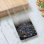 Silikonska maska / futrola Glitter za Samsung G991 Galaxy S21 crna.