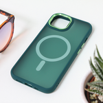 Maska / futrola Magsafe colorful za iPhone 13 tamno zelena.