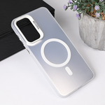 Maska / futrola Magsafe providna za Samsung A566 Galaxy A56 5G srebrna.