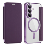 Maska / futrola Magsafe Lux na preklop za Samsung A576 Galaxy A57 ljubicasta.