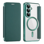 Maska / futrola Magsafe Lux na preklop za Samsung S941 Galaxy S26 zelena.