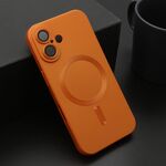 Maska / futrola ELEGANT MAGSAFE za iphone 16 (6.1) narandzasta (MS).