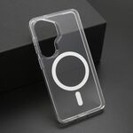 Maska / futrola COLOR FRAME MagSafe za Samsung S941 Galaxy S26 5G srebrna (providna) (MS).