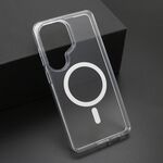 Maska / futrola COLOR FRAME MagSafe za Samsung S948 Galaxy S26 Ultra 5G srebrna (providna) (MS).